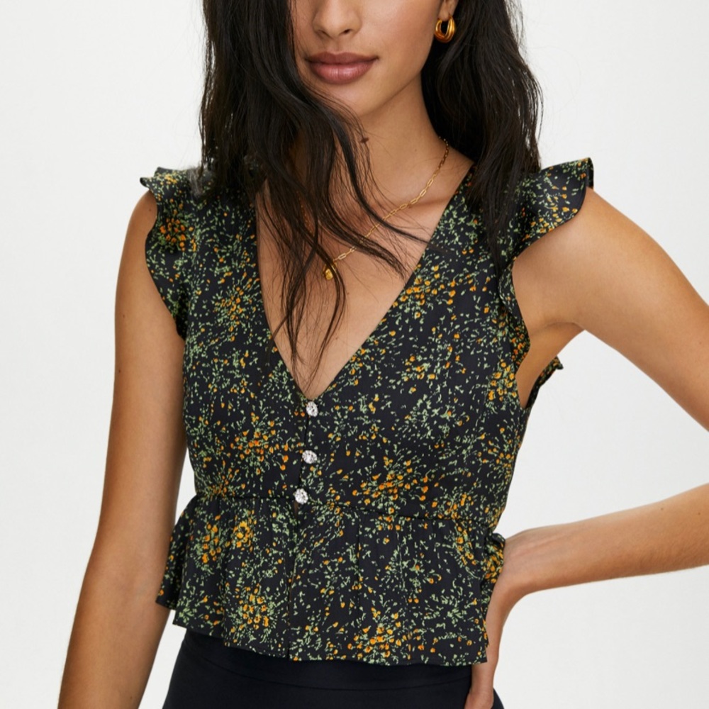 aritzia little moon rarity blouse
